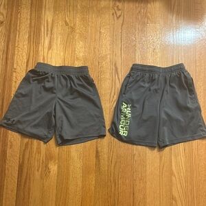 Under Armour Charcoal and Lime Green Shorts